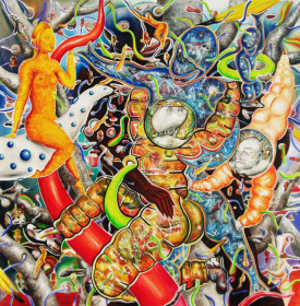 ericmassholder-12-Cosmic_Constelation-ADAM&EVE-2008-200 x 200 oiloncanvas