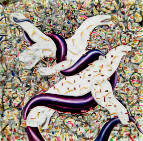 ericmassholder-14-for the monster is also hard-2007-oil on canvas-200x200