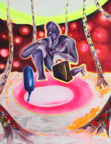 Eric Massholder, « Mythos Mensch 3 », 2013, oil on Paper, 80 x 60 cm