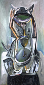 Eric Massholder, « Whatever », 2000, Oil on canvas, 130 x 66 cm