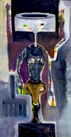 Eric Massholder, « Totem », 2018, Oil on canvas, 105 x 60 cm