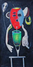 Eric Massholder, « Dead Head Drinking », 80 x 200 cm