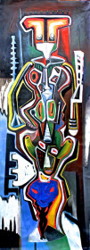 Eric Massholder, « The Warrior », 200 x 80 cm