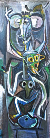 Eric Massholder, « Worldance », 200 x 80 cm
