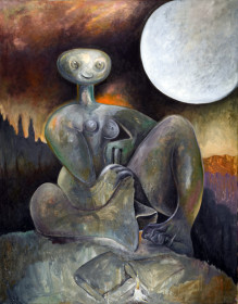 Eric Massholder, « New Beginnings », Oil on canvas, 140 x 110 cm