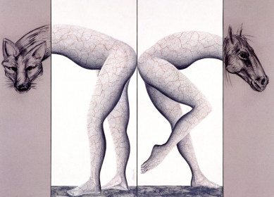 Eric Massholder, « Peu à peu », Mixed media on paper