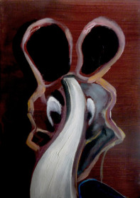 Eric Massholder, « Untitled », Mixed media on canvas, 31 x 22 cm