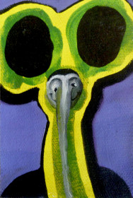 Eric Massholder, « Untitled », Mixed media on canvas, 15 x 9,5 cm