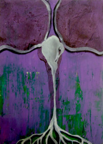 Eric Massholder, « Untitled », Mixed media on paper, 25 x 18 cm