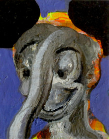 Eric Massholder, « Untitled », Mixed media on canvas, 12 x 9 cm
