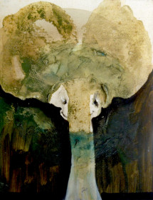 Eric Massholder, « Untitled », Mixed media on paper, 16 x 12 cm