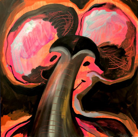 Eric Massholder, « Untitled », Mixed media on paper, 33 x 33 cm