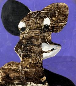 Eric Massholder, « Untitled », Mixed media on canvas, 20 x 18.5 cm
