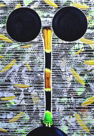 Eric Massholder, « Untitled », Mixed media, 100 x 70 cm