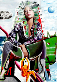 Eric Massholder, « Modefication », Mixed media, 40 x 30 cm