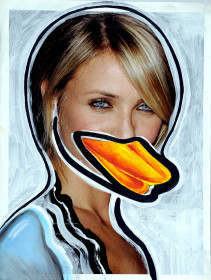 Eric Massholder, « Modefication - Cameron Diaz », Mixed media