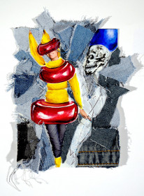 Eric Massholder, « Modefication  - 15 », Mixed media, 30 x 20 cm