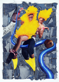 Eric Massholder, « Modefication  - 04 », Mixed media, 85 x 60 cm