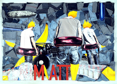 Eric Massholder, « Matt », Mixed media, 125 x 170 cm