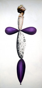 Eric Massholder, « Oh Jesus », Mixed media, 200 x 100 cm