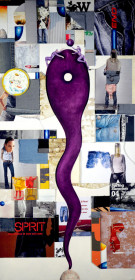 Eric Massholder, « Adam & Eve », Mixed media, 200 x 100 cm