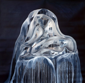 Eric Massholder, « Monte Verità - Dark Side of the Mount », 2015, Oil on canvas, 200 x 200 cm