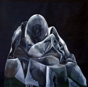 Eric Massholder, « Monte Verità - Dark Side of the Mount », 2015, Oil on canvas, 200 x 200 cm