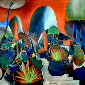 Eric Massholder, « Monte Verità », Oil on canvas, 200 x 200 cm