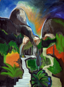 Eric Massholder, « Monte Verità », Oil on canvas, 80 x 100 cm