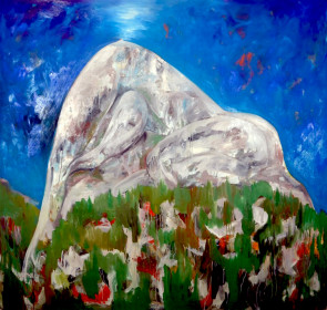 Eric Massholder, « Monte Verità », Oil on canvas, 190 x 190 cm