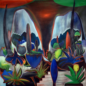 Eric Massholder, « Monte Verità », Oil on canvas, 200 x 200 cm