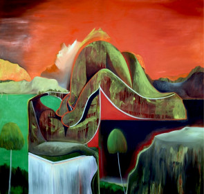 Eric Massholder, « Monte Verità », Oil on canvas, 200 x 200 cm