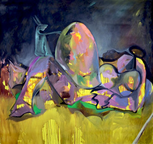 Eric Massholder, « Monte Verità », Oil on canvas, 200 x 200 cm