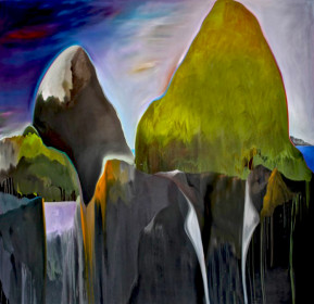 Eric Massholder, « Monte Verità », Oil on canvas, 200 x 200 cm