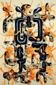 Eric Massholder, Mixed media on canvas, 213 x 155 cm