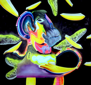 Eric Massholder, Oil on canvas, 200 x 200 cm
